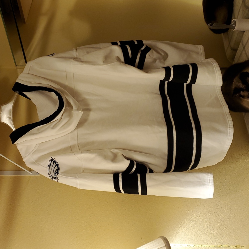 47 Brand Philadelphia Eagles Historic White Superior Lacer Hood Sz XXL - Picture 6 of 11